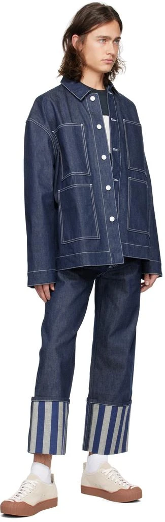 SUNNEI Navy Bellidentro Reversible Denim Jacket 4