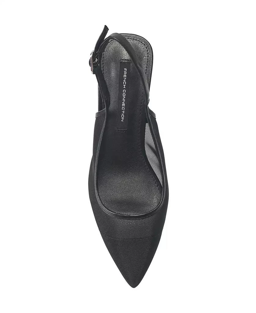 French Connection Women's Flared Mesh Pumps 4