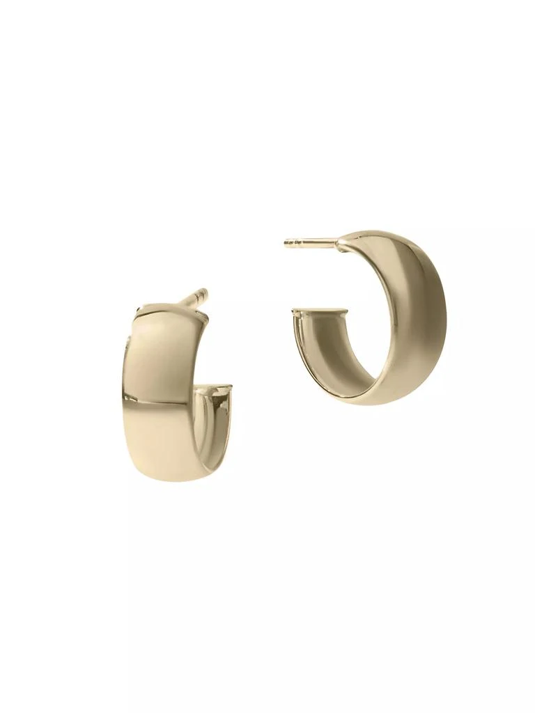LANA 14K Yellow Gold Huggie Hoop Earrings 1