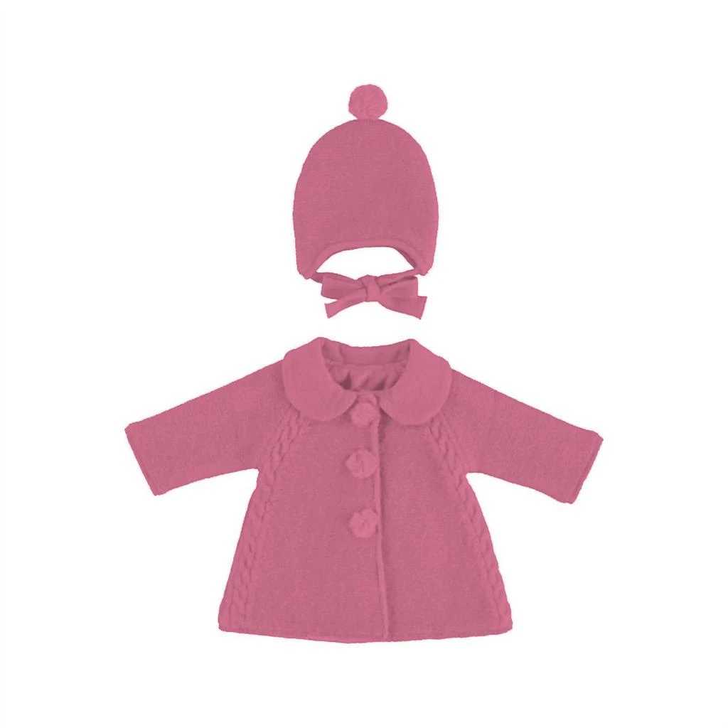 Mayoral Mayoral - Girls Knit Coat And Hat Set