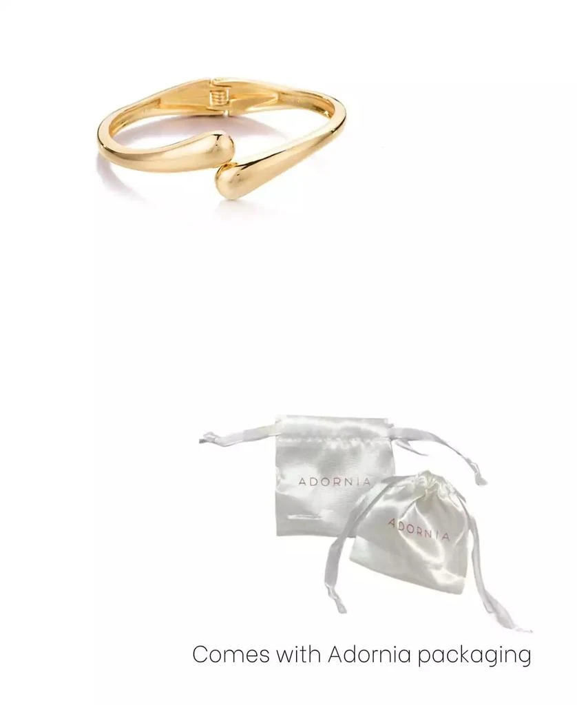 ADORNIA Gold Overlapping Bands Cuff Bracelet 2