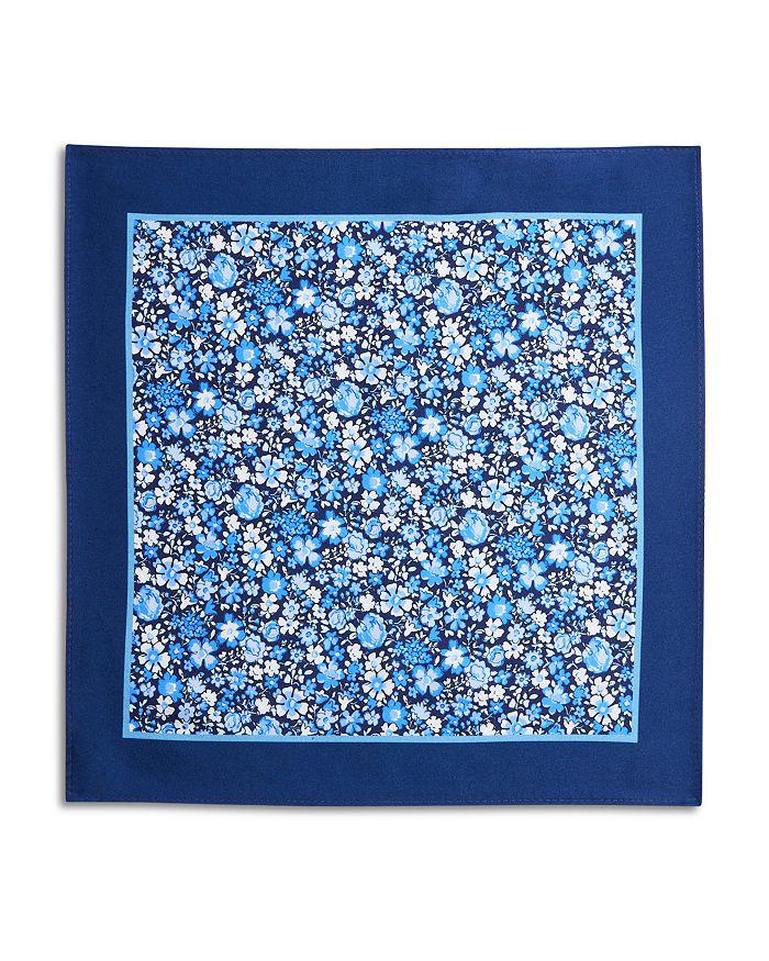 The Men's Store at Bloomingdale's Floral Bordered Silk Pocket Square - Exclusive