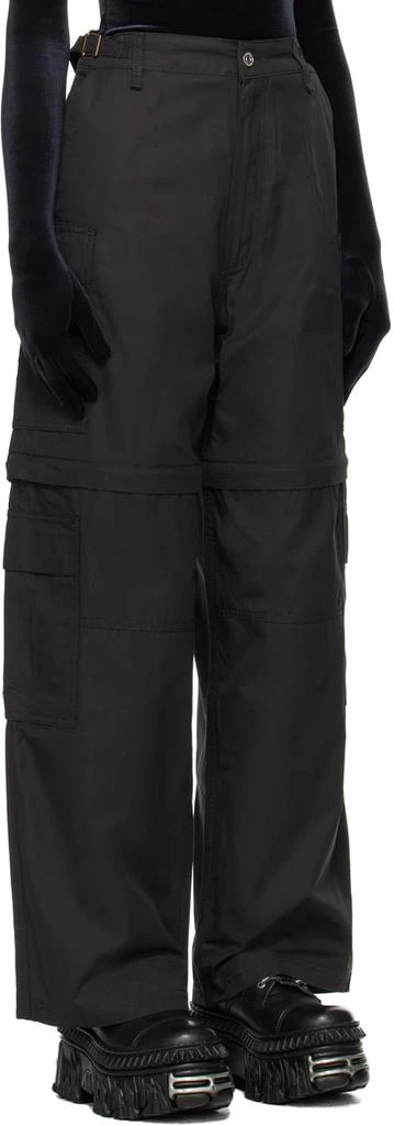 VTMNTS Black Cinch Tab Cargo Pants 2