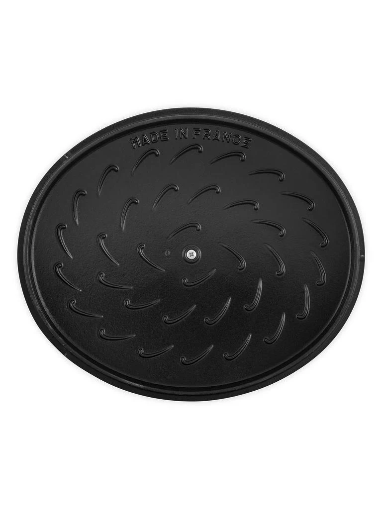Staub Cast Iron 6.25-Quart Shallow Oval Dutch Oven 5