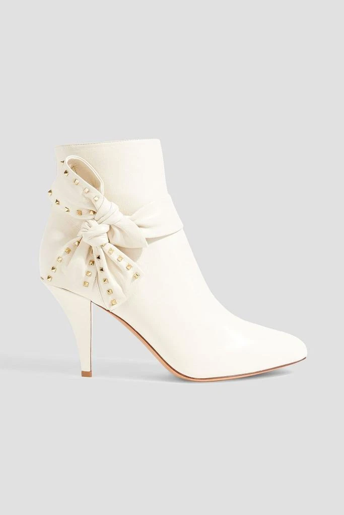 Valentino Rockstud bow-detailed leather ankle boots 1