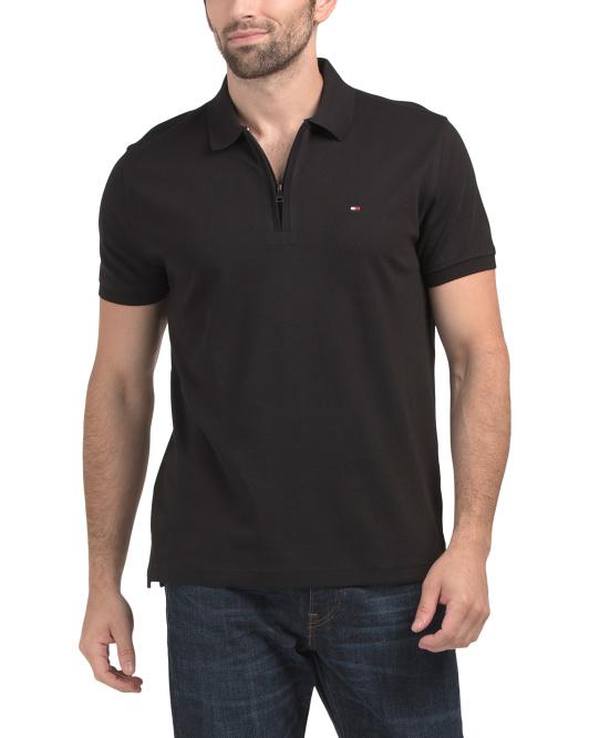 Tommy Hilfiger Richard Quarter Zip Short Sleeve Polo
