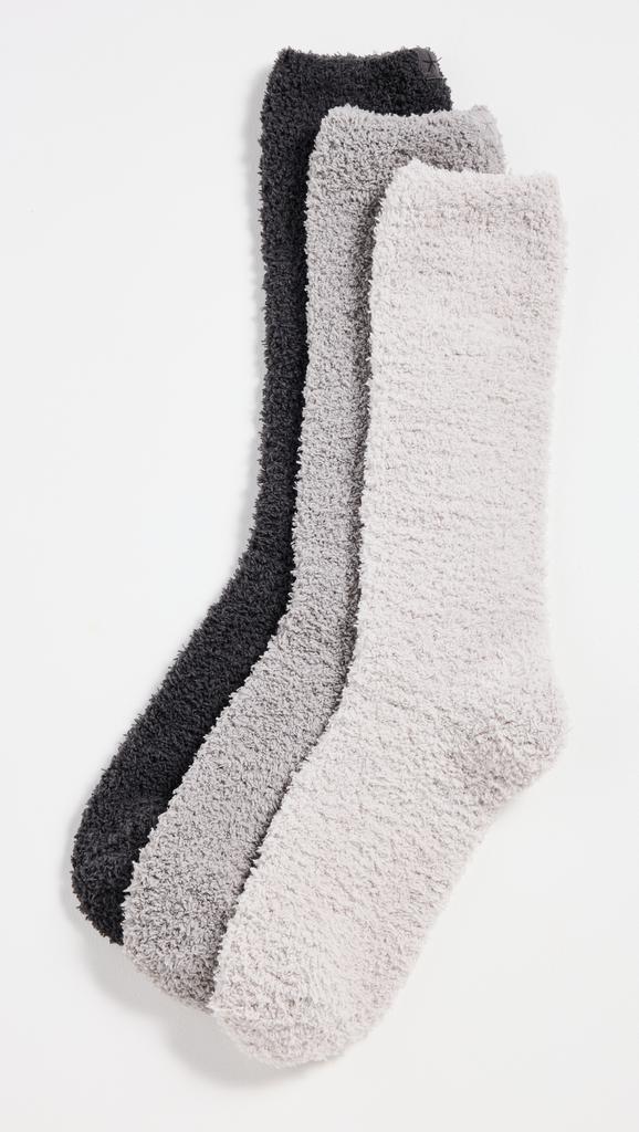 Barefoot Dreams CozyChic 3 Pair Sock Set
