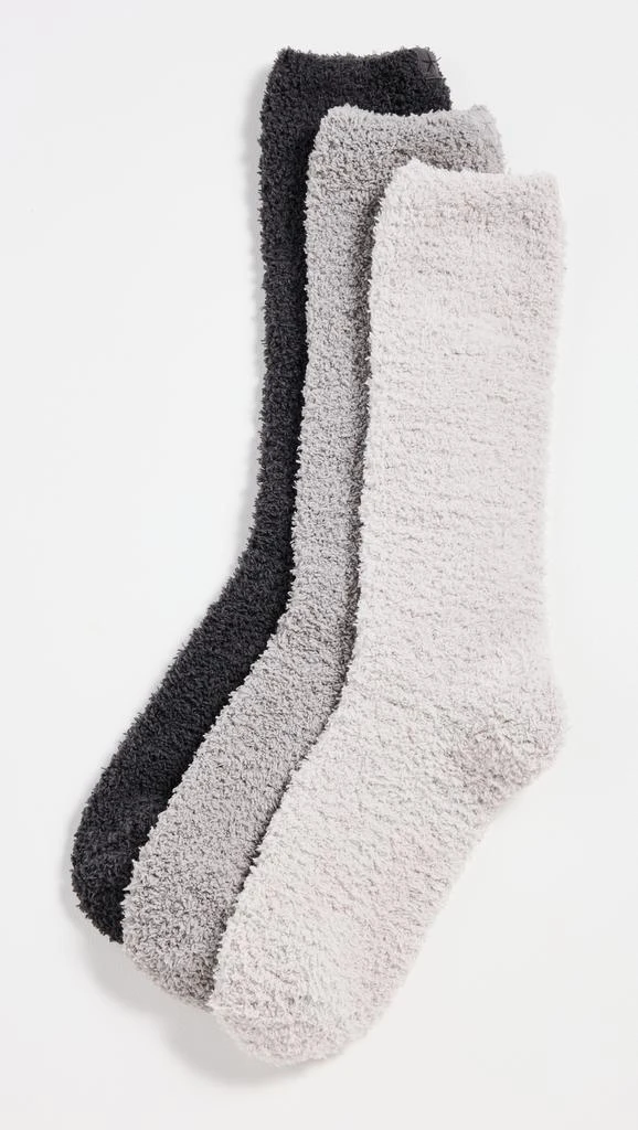 Barefoot Dreams CozyChic 3 Pair Sock Set 1