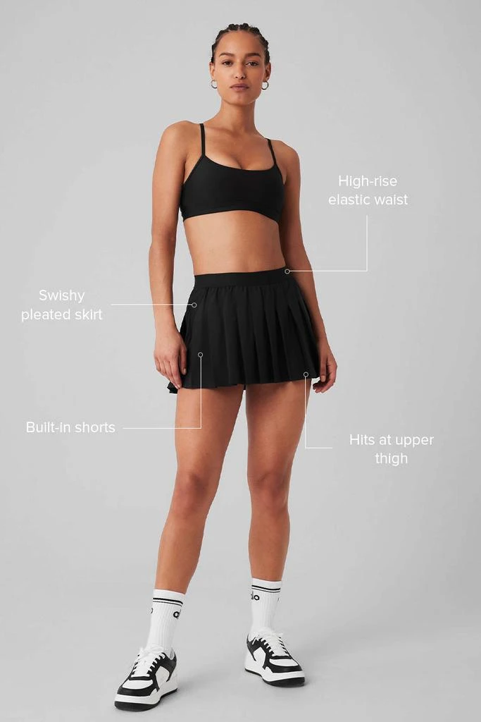 Alo Varsity Tennis Skirt - Black 2