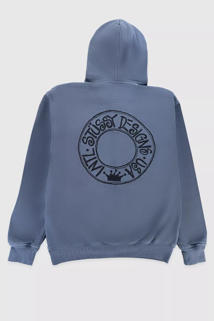 STUSSY Outline Zip Hoodie Olive - Hoodies - BeyondStyle