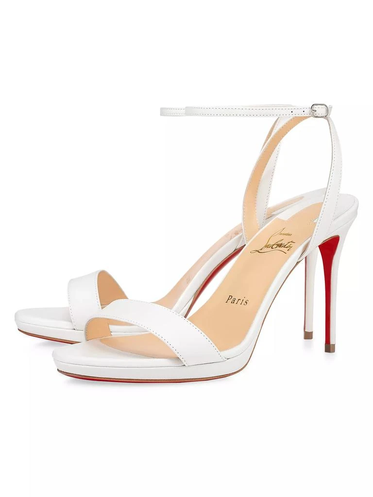 Christian Louboutin Loubi Queen 100MM Leather Sandals 2