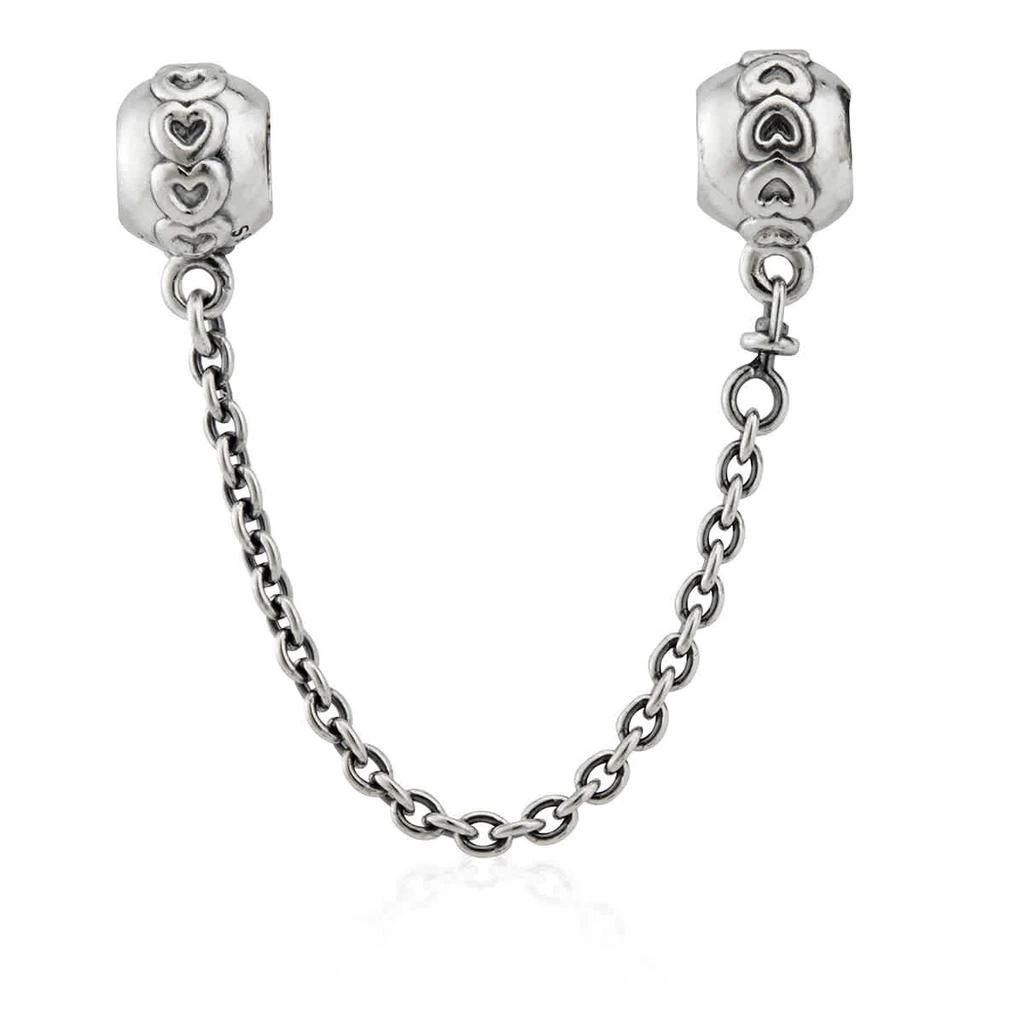 PANDORA Band Of Hearts Safety Chain Charm In Sterling Silver