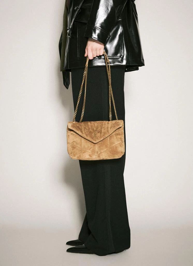 Yves Saint Laurent Toy Puffer Suede Shoulder Bag 3