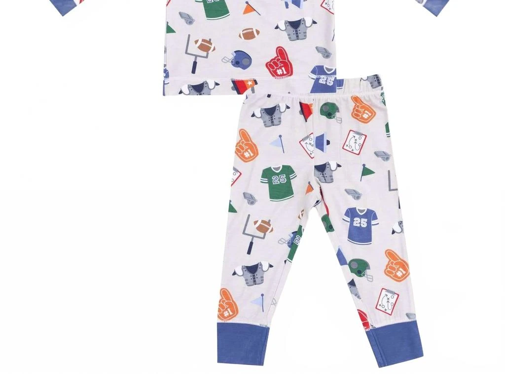 Angel Dear Boys Game Day Long Sleeve Loungewear Set In Gray