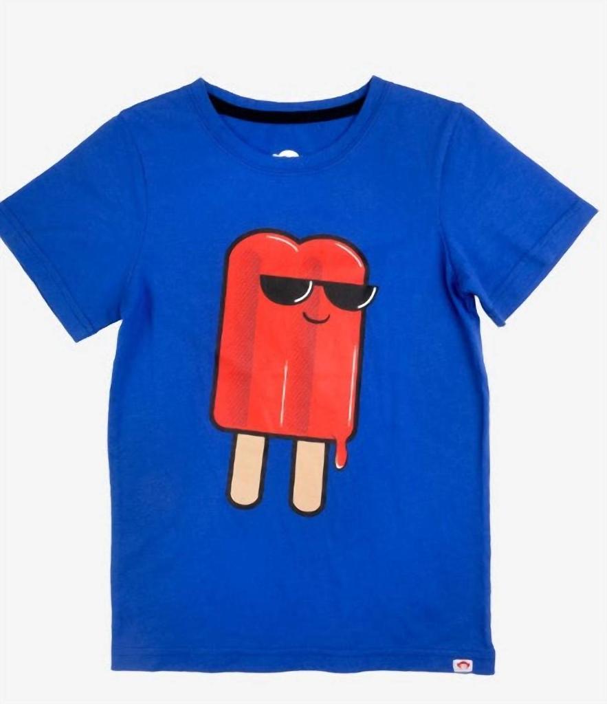 Appaman Double Fun Graphic Tee In Royal Blue