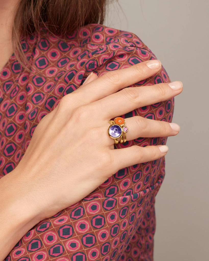 Tamara Comolli Bouton 18k Yellow Gold Carnelian Ring 5