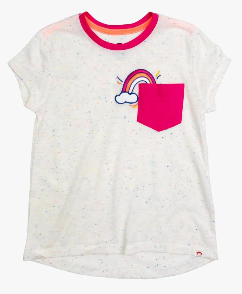 Appaman Rainbow Pocket Tee In White 3