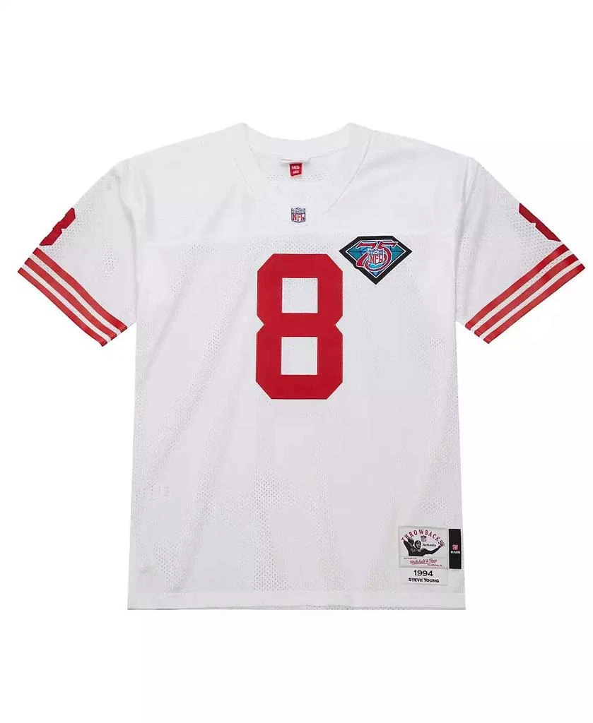 Mitchell & Ness Men's Steve Young White San Francisco 49ers 1994 Authentic Throwback Retired Player Jersey 3