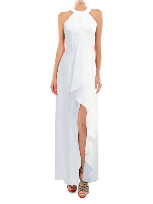 Meghan LA Aphrodite Front-Slit Maxi Dress