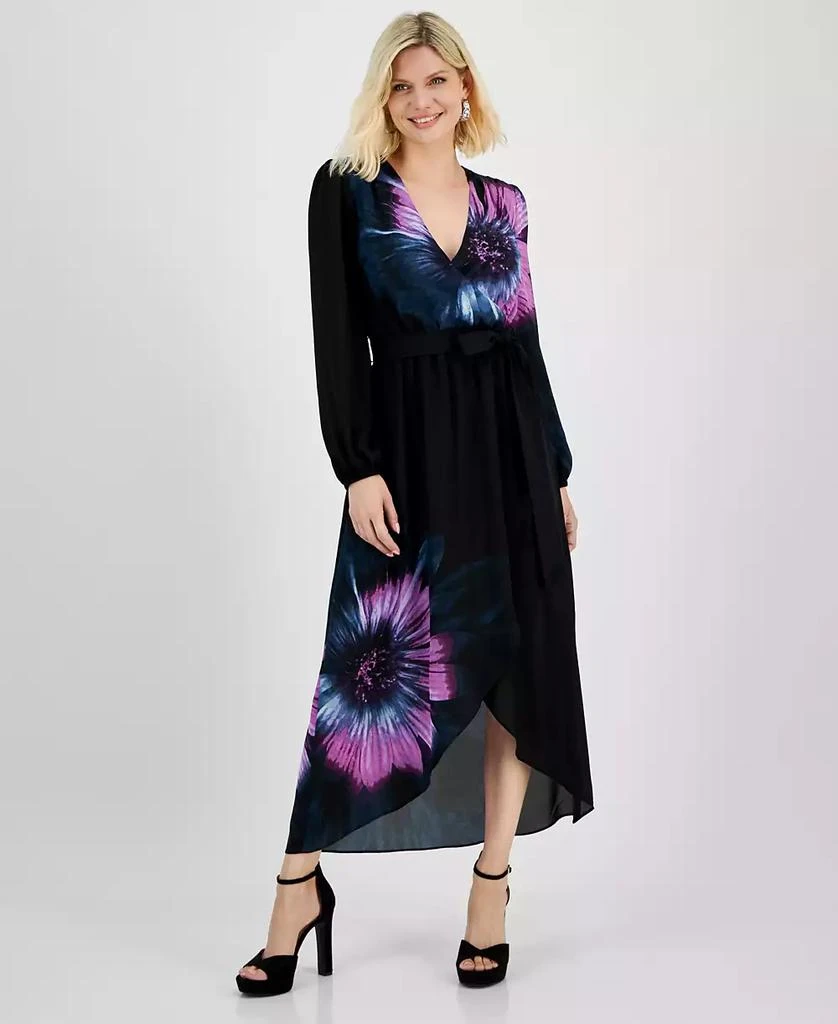 INC International Petite Faux-Wrap Maxi Dress, Created for Macy's 1