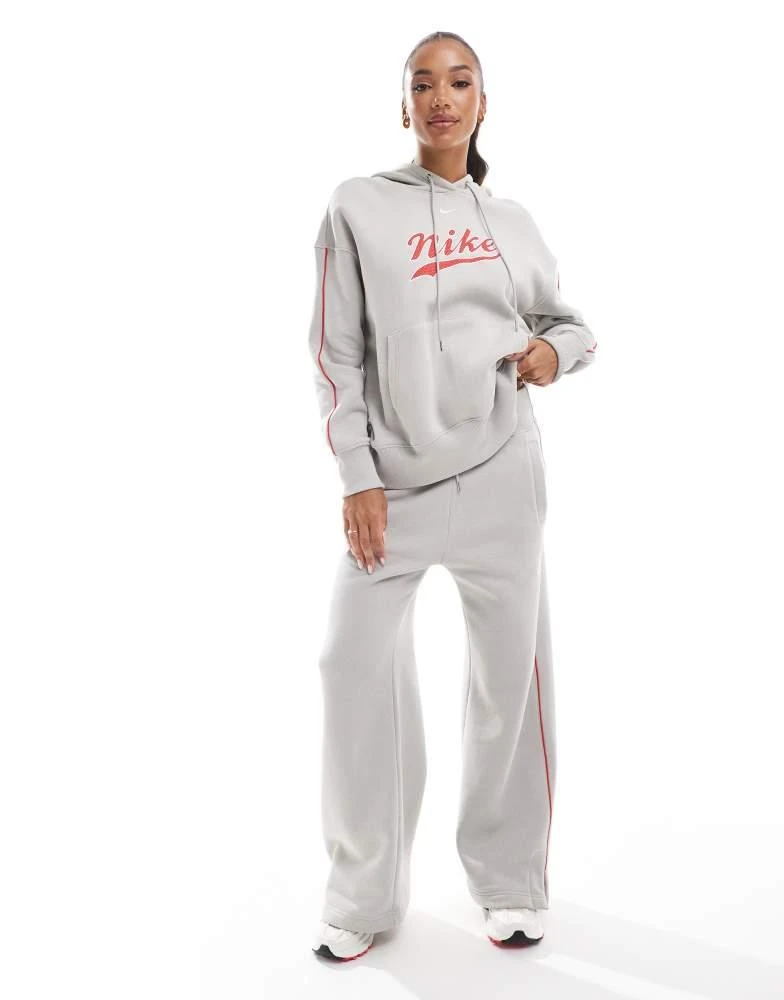 NIKE Nike Trend Phoenix fleece logo joggers in light grey 2