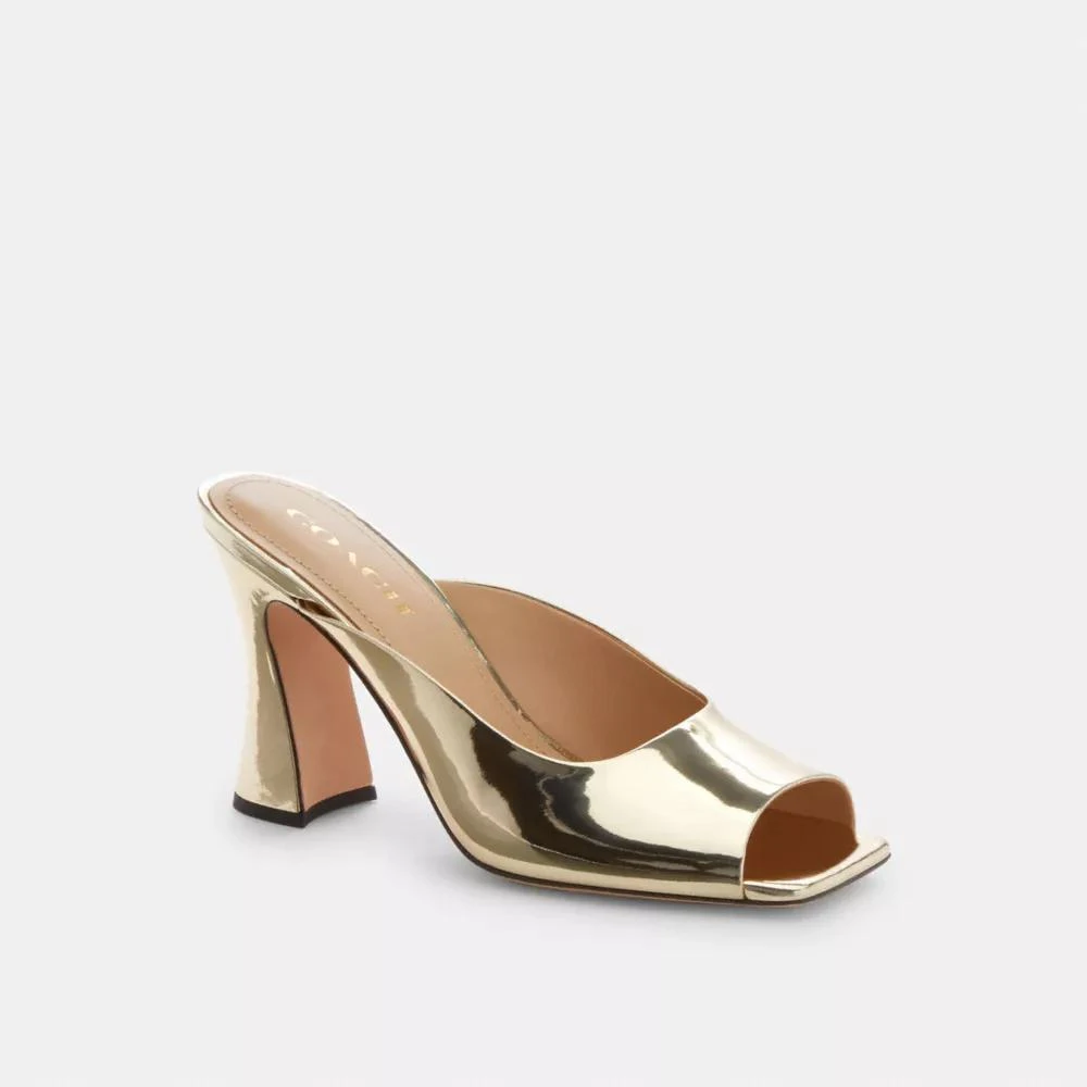 Coach Laurence Sandal In Metallic 2