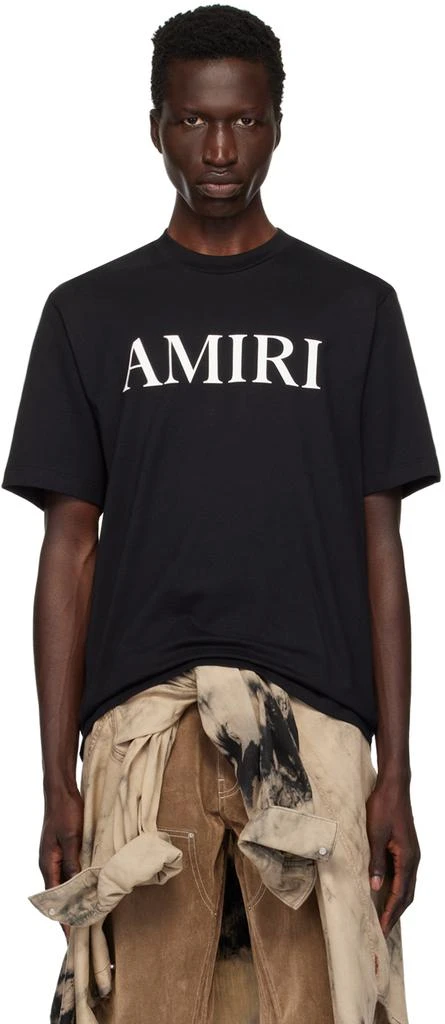 AMIRI Black Bonded-Logo T-Shirt 1