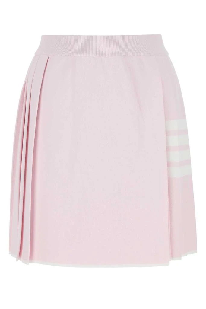Thom Browne Thom Browne 4-Bar High Waist Pleated Skirt 1