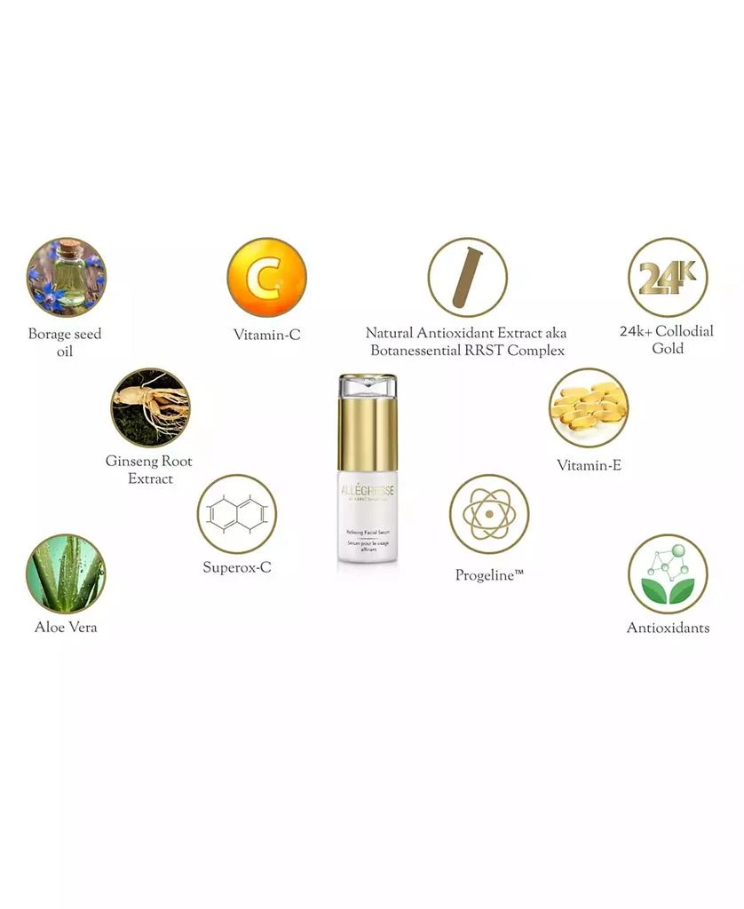 Allegresse 24 Karat Skin Care Allegresse 24K Skincare Facial Serum 1.0 oz 3