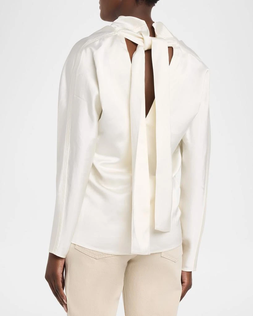 Totême Cowl-Neck Organza Blouse 3