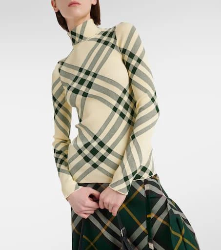 Burberry Burberry Check turtleneck sweater 5