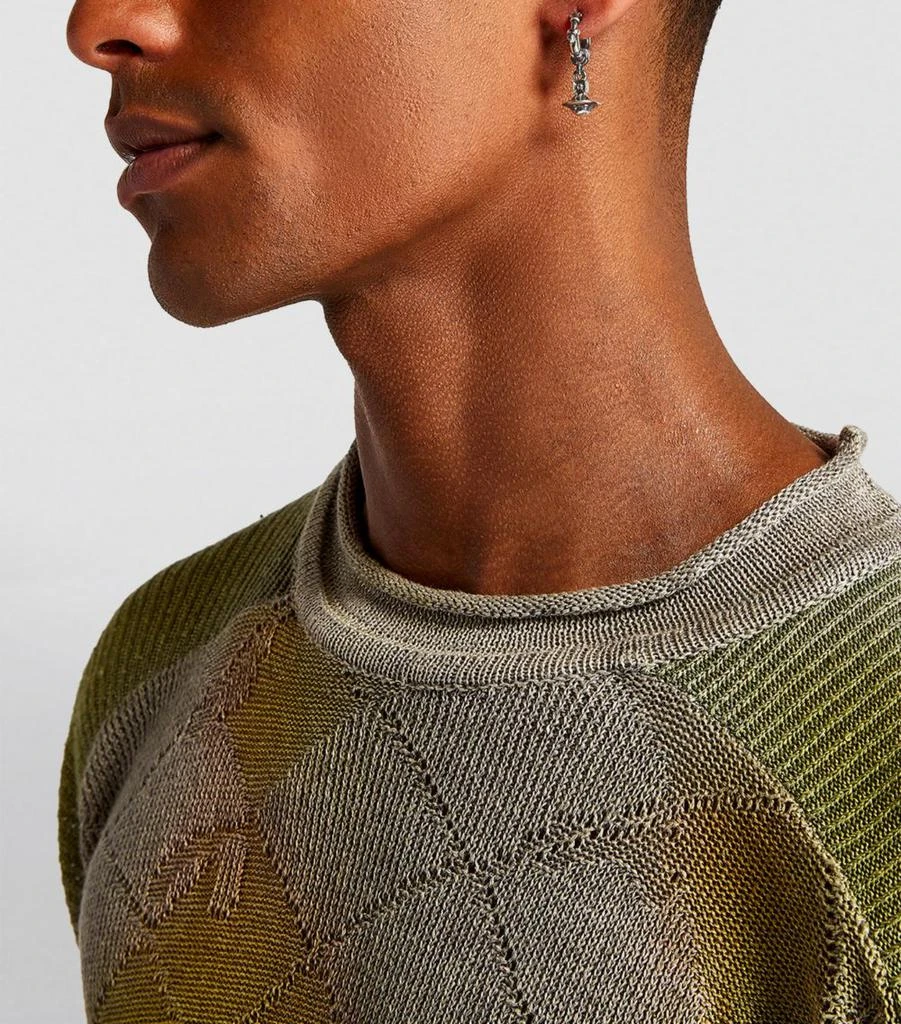 Vivienne Westwood Pauliana Orb Single Hoop Earring 4