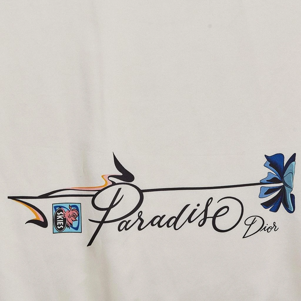 Dior Dior Off -White Silk Paradise Dior Scarf  2