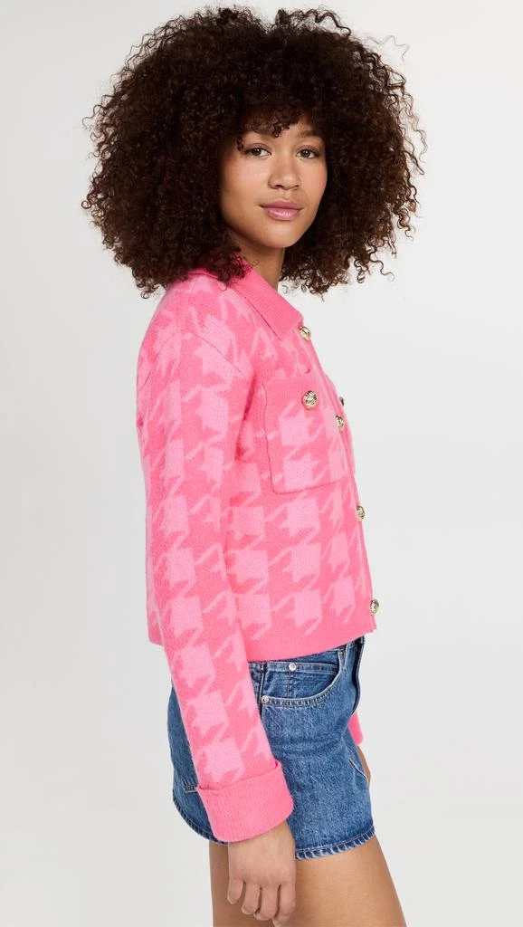 English Factory Knitted Houndstooth Cardigan 3