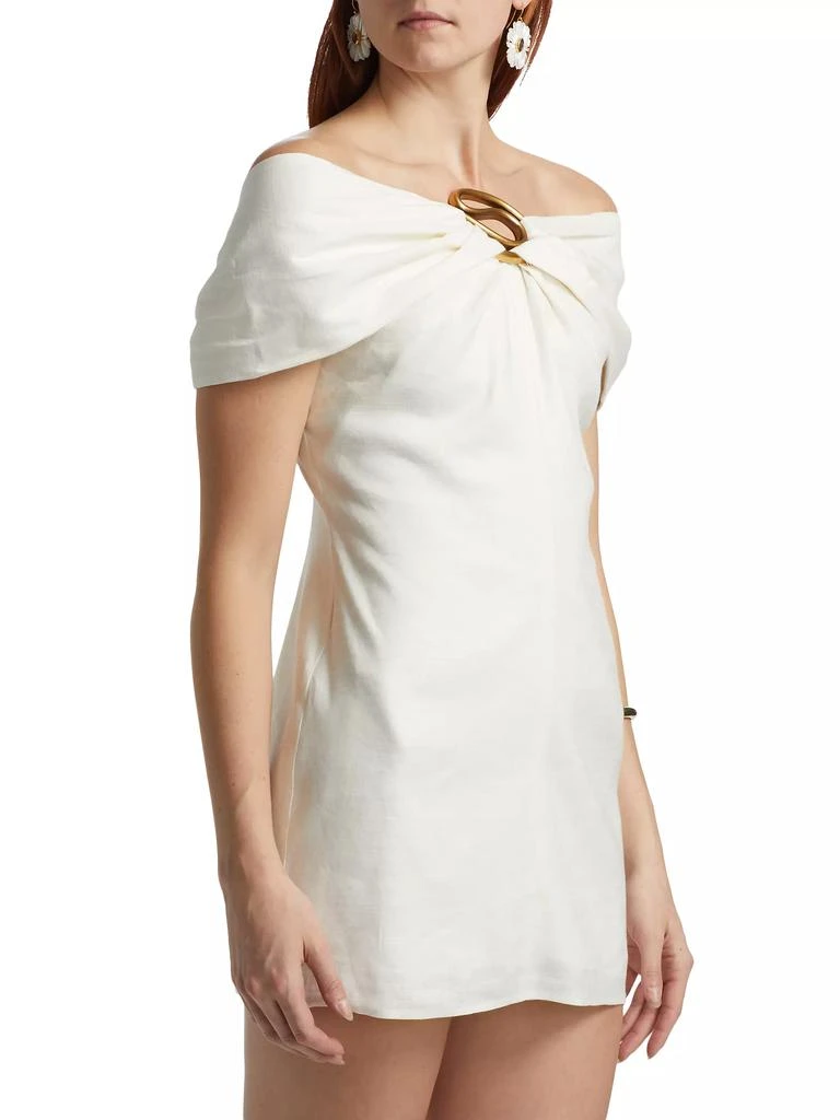 Cult Gaia Sawyer Linen-Blend Minidress 4