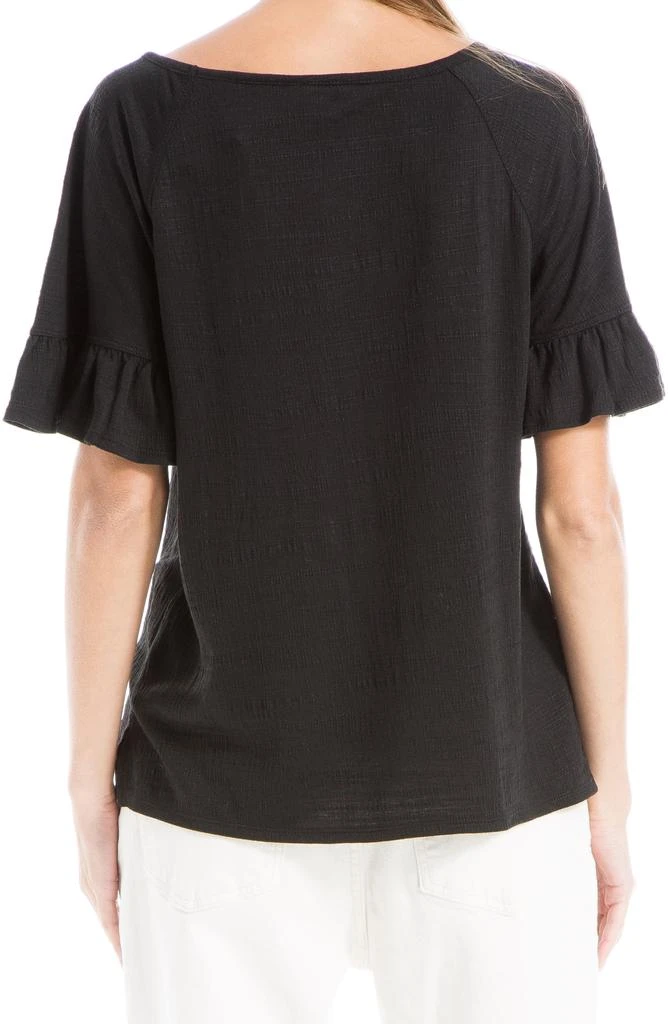 Max Studio Flutter Texture Knit T-Shirt 2