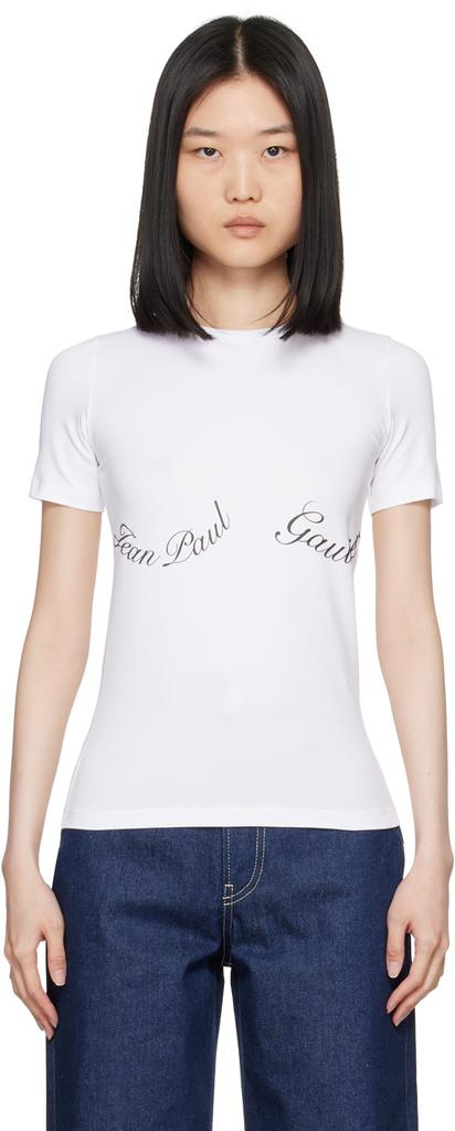 Jean Paul Gaultier White 'The Jean Paul Gaultier' T-Shirt