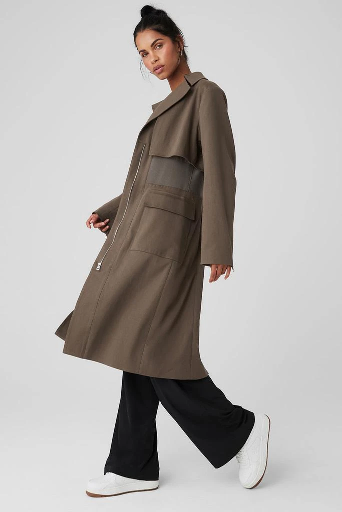 Alo Formation Trench Coat - Olive Tree 3