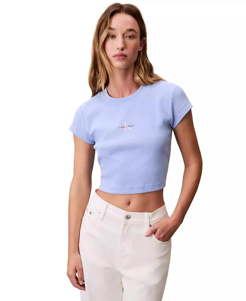 Calvin Klein Women's Monogram Logo Baby T-Shirt 1
