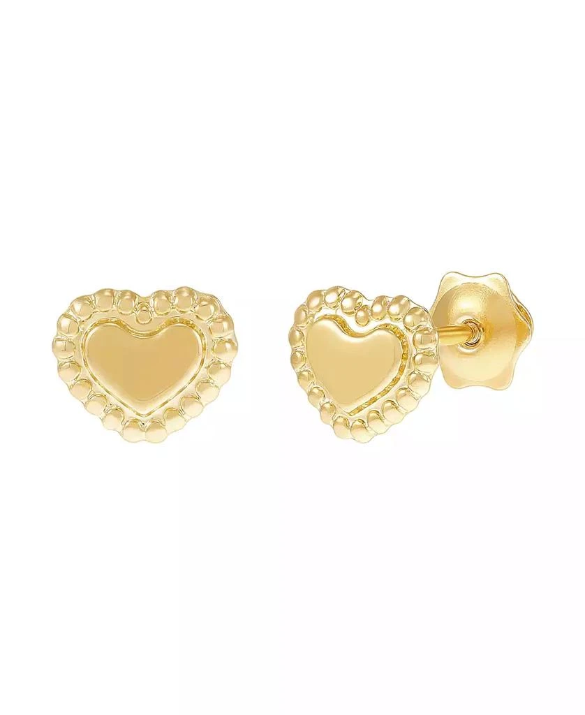 Macy's Children's Heart Stud Earrings in 14k Yellow Gold