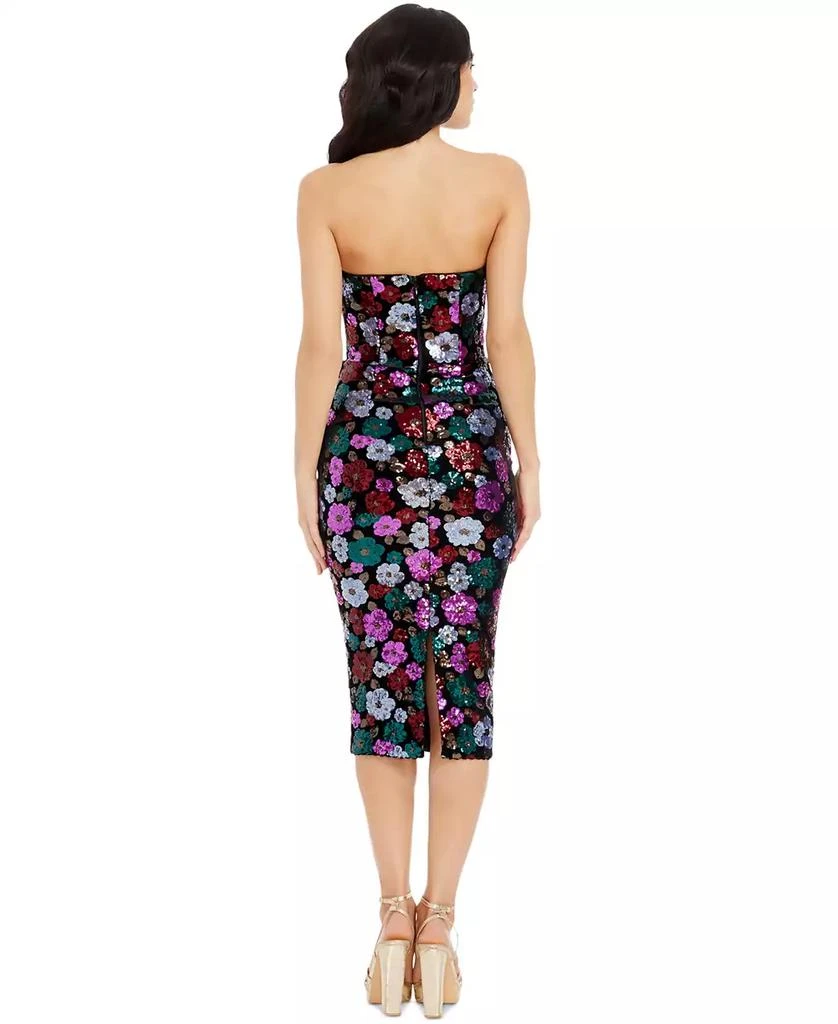 Dress The Population Women's Sequin Mesh Panel Erica Dress 3