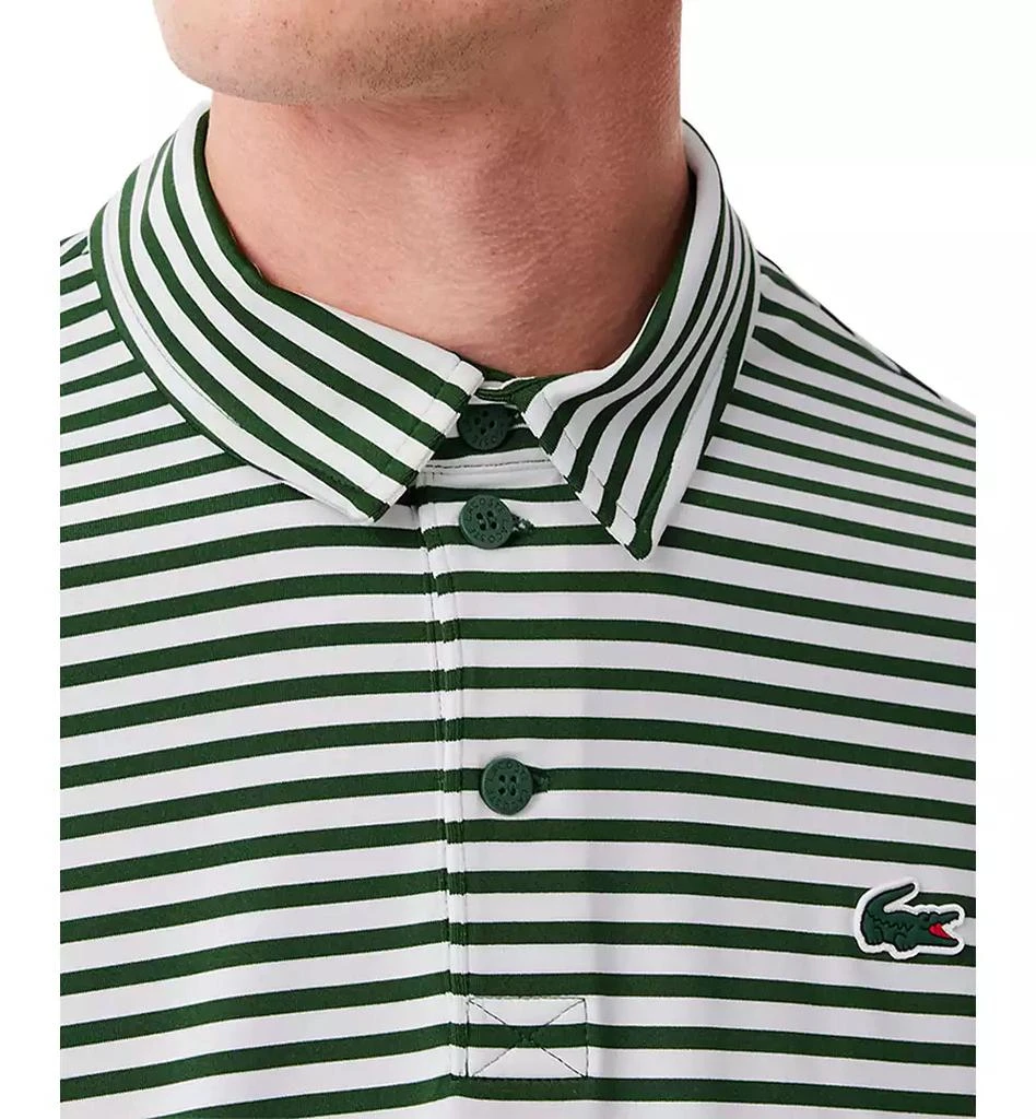 Lacoste Men's Short Sleeve Striped Performance Polo Shirt 4