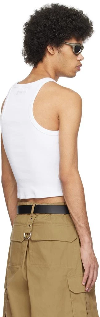 Vetements White Embroidered Tank Top 3