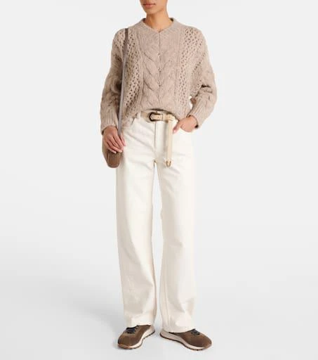 Brunello Cucinelli Small suede crossbody bag 5