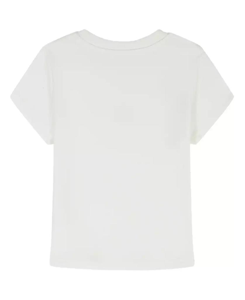 Calvin Klein Big Girls Monogram Patch Rib T-Shirt