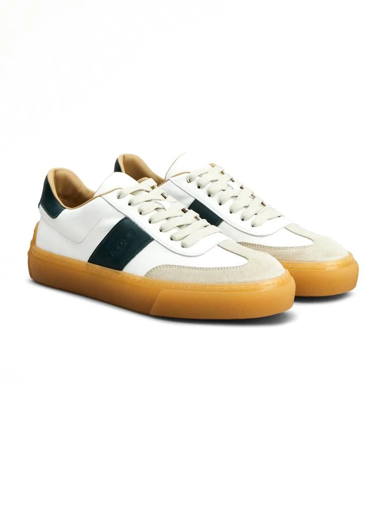 Tod's White Calf Leather Sneakers 3