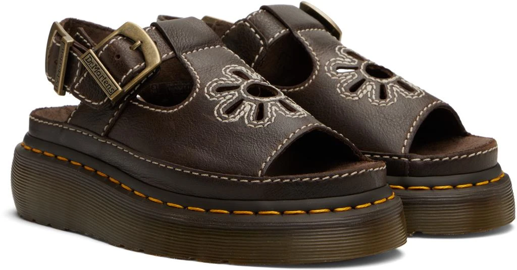 Dr. Martens Brown Dunnet Flower Sandals 4