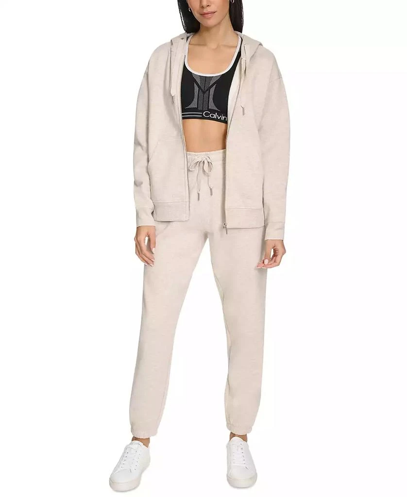 Calvin Klein Women's Fleece Zip-Front Long-Sleeve Hoodie 1