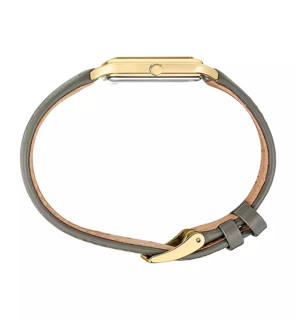 Seiko Women's Essentials Gray Leather Strap Watch 26mm x 35mm 2