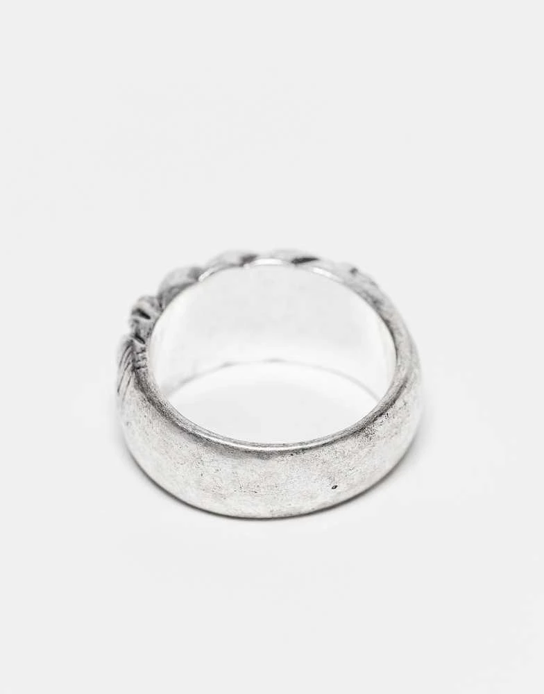 CLASSICS 77 Classics 77 plaited band ring in silver 3